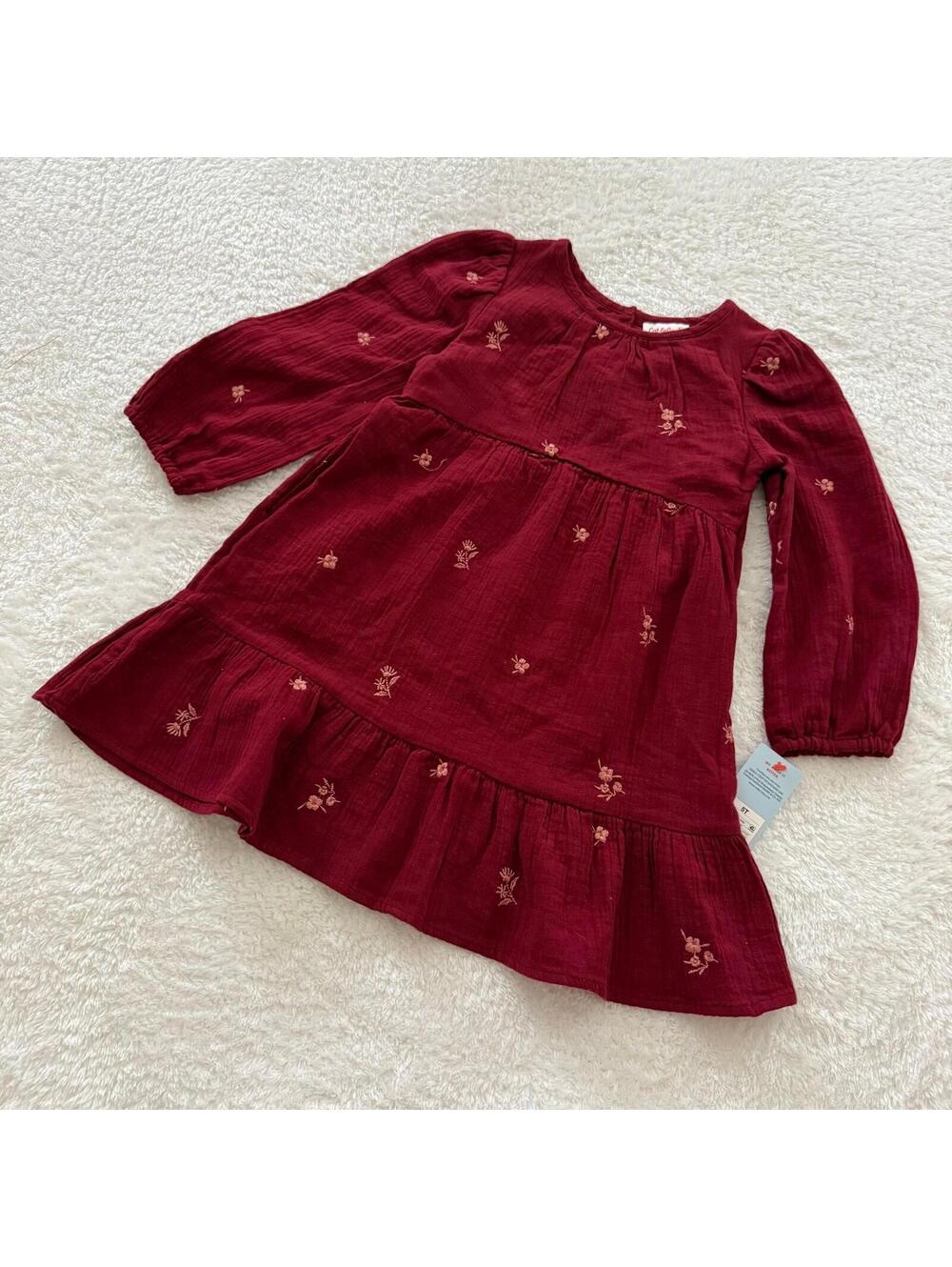 5t Embroidered Muslin Dress